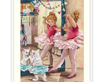 Cross Stitch Kit Ballet Dancers K-74