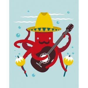 Paint by numbers kit Octopus T16130021