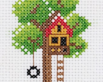 Cross Stitch Kit Tree House art. 8-456