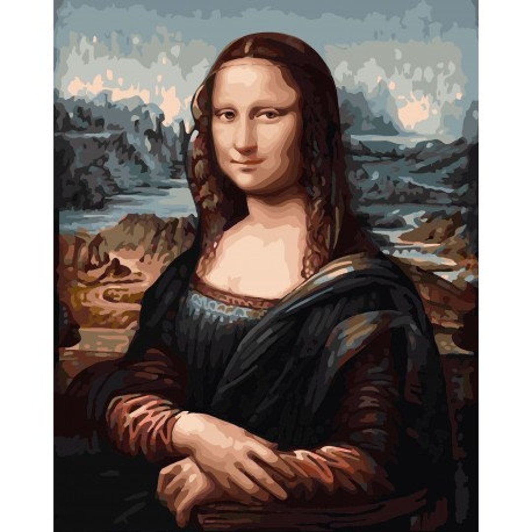 Paint by Numbers Kit MONA LISA 40X50 CM G014 Framed - Etsy
