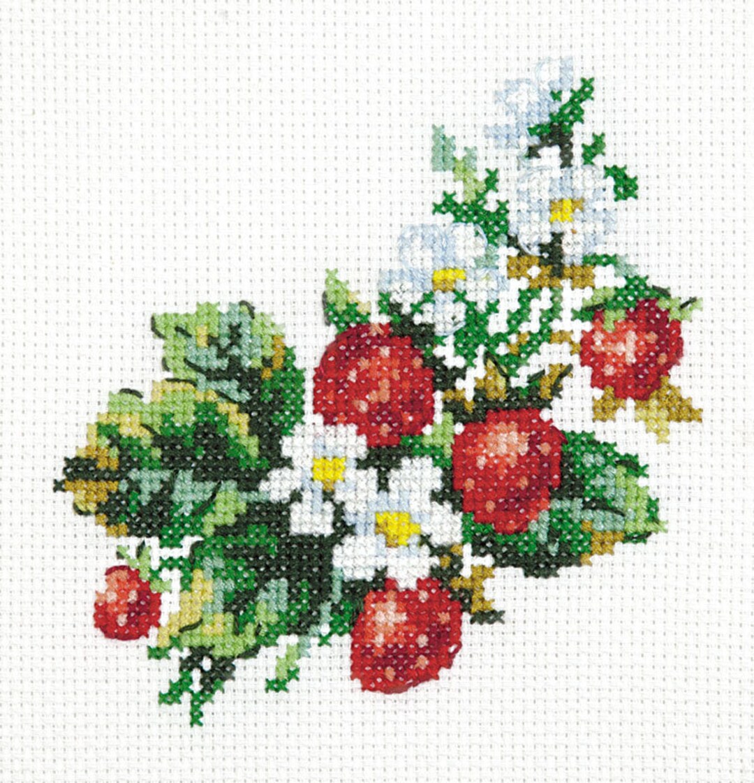 Cross Stitch Kit Strawberry Art. 3105 Etsy