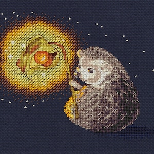 Cross Stitch Kit Hedgehog's Night Light art. 8-313