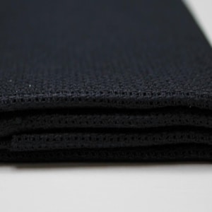 1 Pc Black 100% cotton Aida 11, 14, 16 and 18 ct 50 x 50 cm