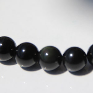 bracelet obsidienne oeil céleste image 2