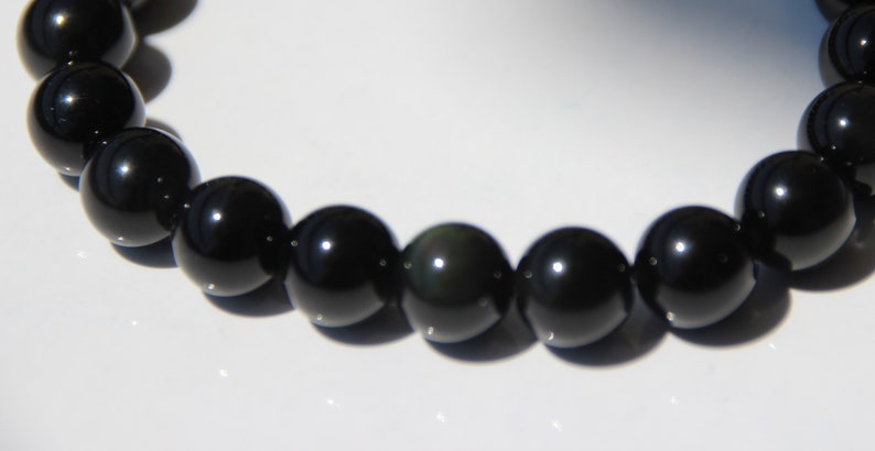 bracelet obsidienne oeil céleste image 2