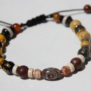 bracelet perles agate dzi perles de jaspe image 2