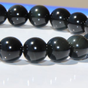 bracelet obsidienne oeil céleste image 3