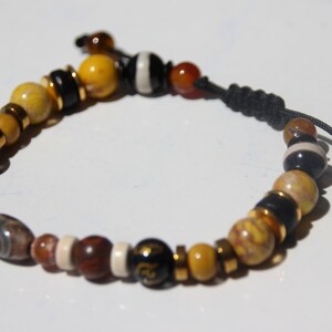 bracelet perles agate dzi perles de jaspe image 3