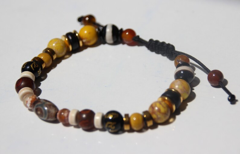 bracelet perles agate dzi perles de jaspe image 3