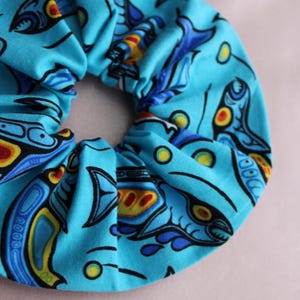 Handmade Fish Scrunchie First Nations Woodland Art