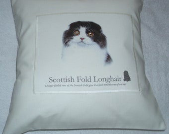 cushionScottish Fold Longhair Cat cushion pillow