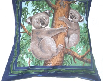 cushionKoala bears in a Eucalyptus Tree cushion. pillow