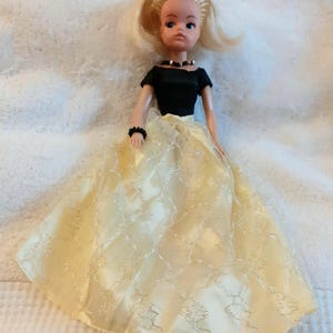 Vintage Sindy doll in evening outfit