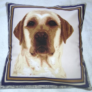 A lovely Golden Labrador portrait  cushion pillow