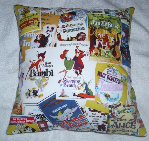 Disney Films Posters Cushion Etsy