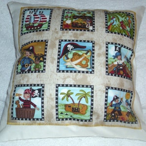 Coussin Pirates et Trésor