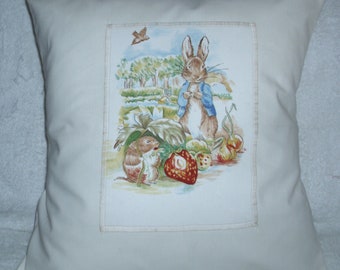 Peter Rabbit and friend cushioncushion