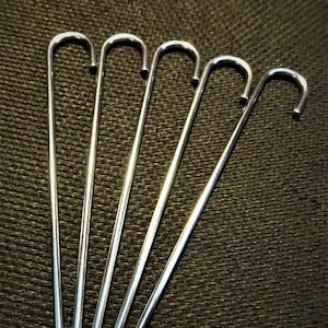Metal Tobacco Pipe Hookah Bowl One Hitter Bat Poker Stir Cleaner Tool 5 Pieces Pokers Large Steel Super Strong RYOT
