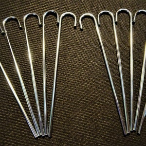 Metal Tobacco Pipe Hookah Bowl One Hitter Bat Poker Stir Cleaner Tool 10 Pieces Pokers Large Super Strong Steel RYOT