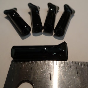 5x Borosilicate Transparent Black Glass Tube 5/16 8mm Reusable Glass Tip smoke Nozzle Cigarillo Herb Filter Hold Tips LAST ONES