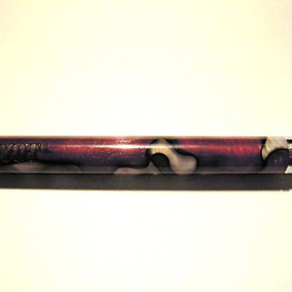 Large 3in Acrylic Tobacco Accessory Cigarette Holder PURPLE WHITE One Hitter Bat ryot