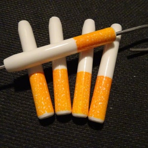 5 X Ceramic Quartz Glass Bat One Hitter Cigarette Style Pipe SMALL Dugout 2 1/4" With POKER