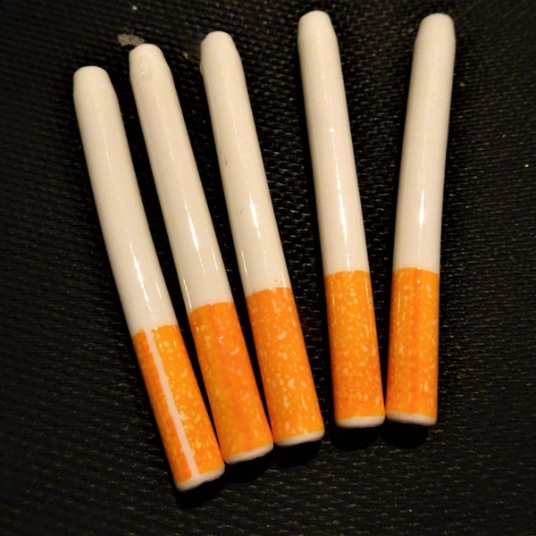 5 X Ceramic Quartz Glass Bat One Hitter Cigarette Style Pipe Large Dugout 3" Seconds / Defects/ Issues