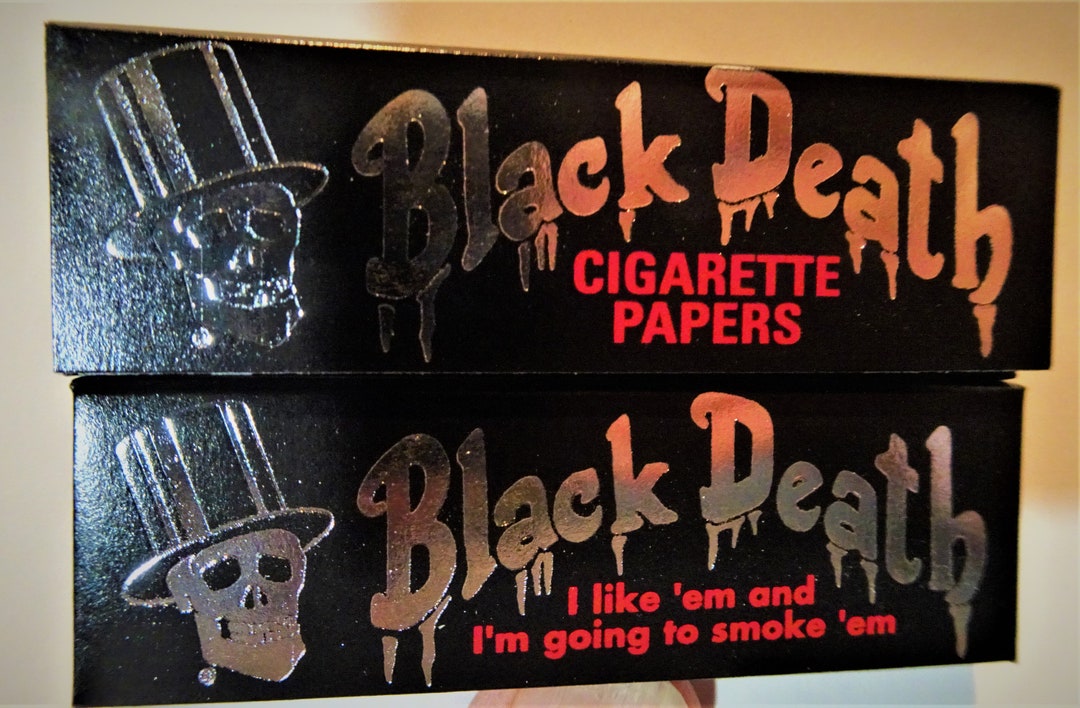 2 Packs Original Black Death Cigarette Rolling Papers 2