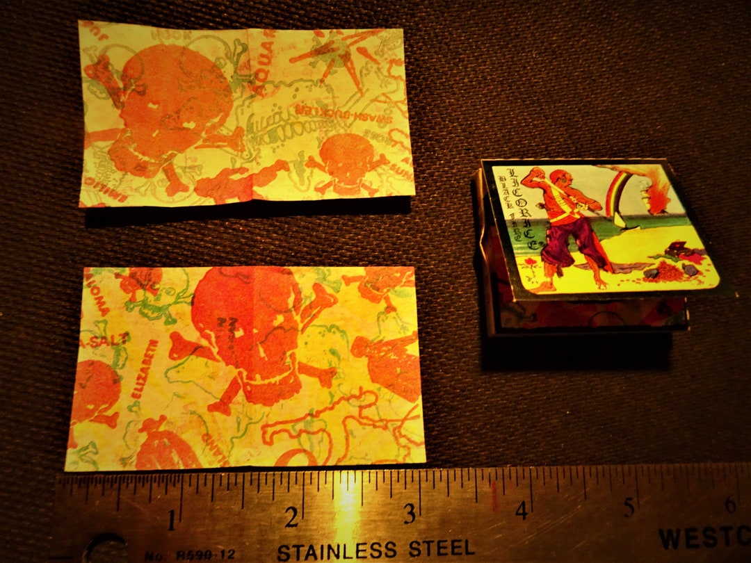 Black Fire Licorice Club Printed Rolling Papers Vintage 1971 Head Shop Spain Rare No Longer