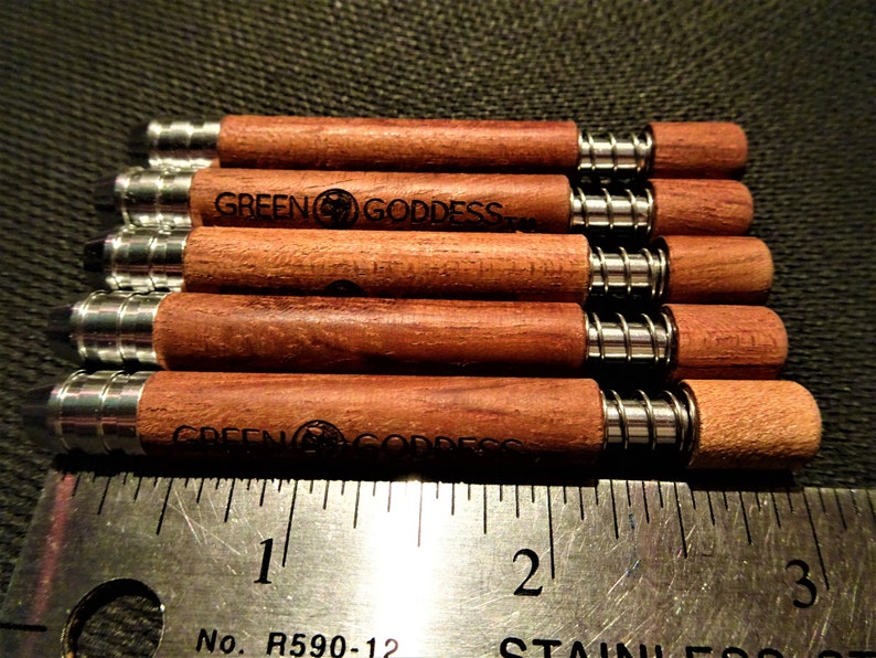 5Exotic Wood OneHitter Bat Spring Loaded Ash Push Ejector 1 piece