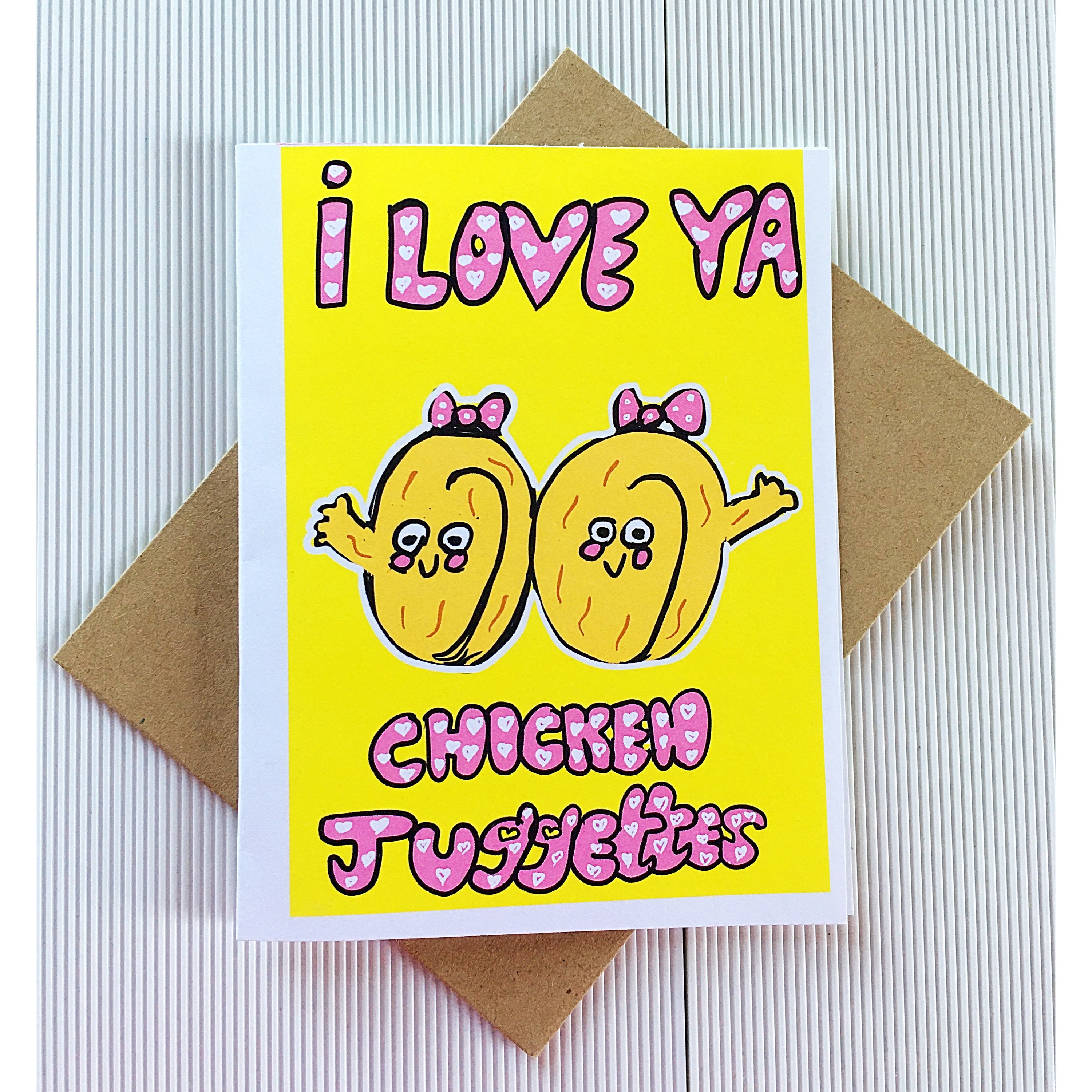 Chicken Juggettes Nice Boobs Card Chicken Nuggets Sex Card