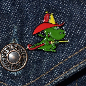 Grisu or Draghetto Grisù Style Pin (max.dim 25mm)  - Enamel Metal Lapel Pin Badge  MB tp