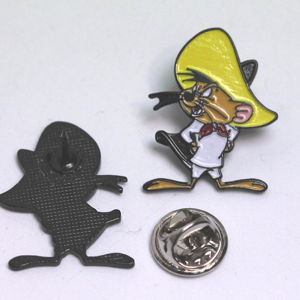 Speedy Gonzales Style Pin (max.dim 25mm) - Emaille Metall Anstecknadel mb