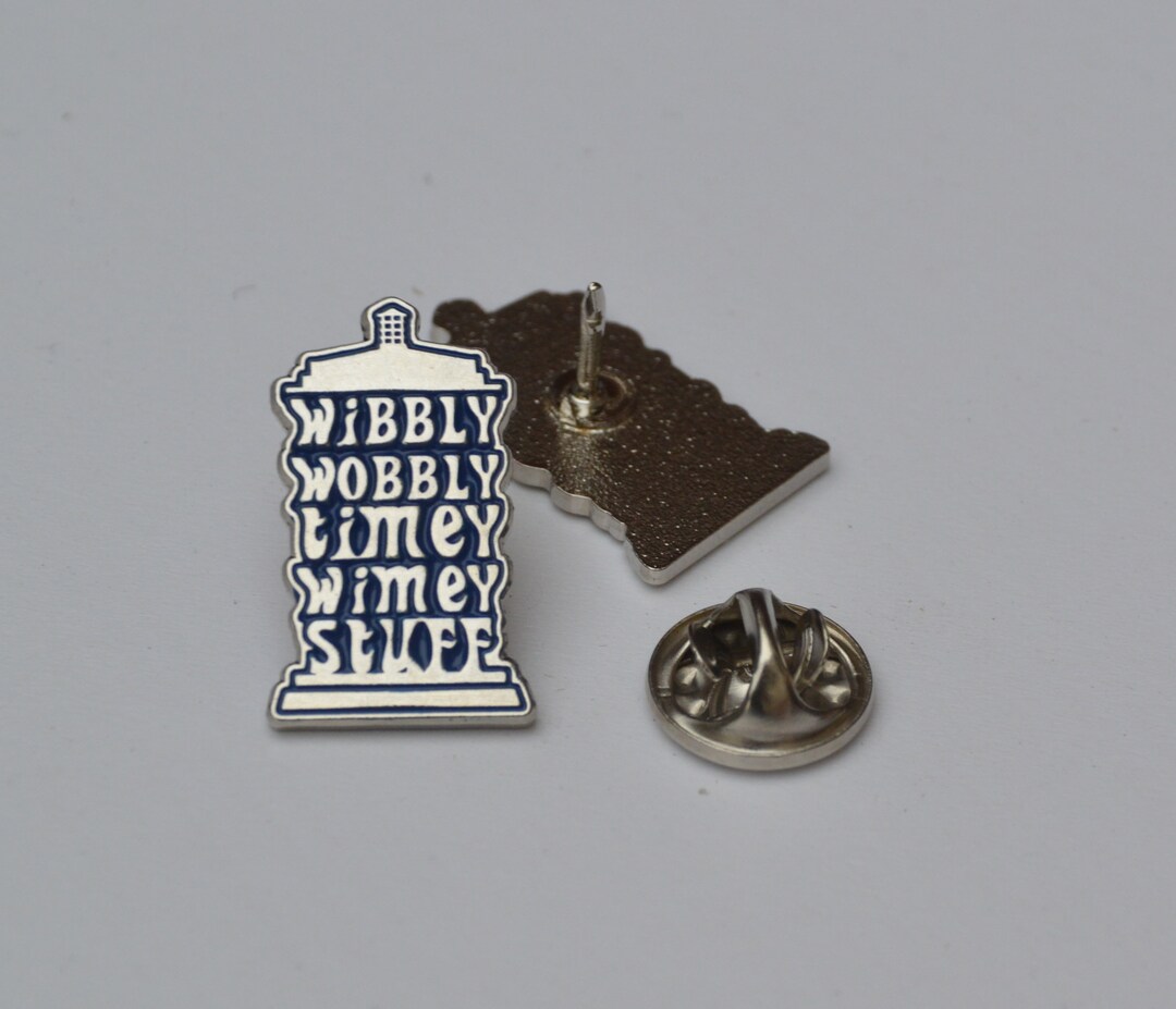 Wibbly, Wobbly, Timey Wimey Stuff Pin (max.dim 22mm) Doctor Who, DR WHO ...