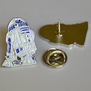 R2D2 Droid Pin (max.dim 22mm)  Star Wars Rebellion   - Enamel Metal Lapel Pin Badge  tp