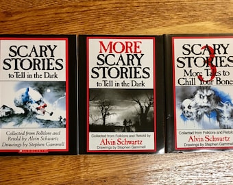 New, Sealed - Scary Stories to Tell in the Dark, Vol.1,2,3, Alvin Schwartz, Drawings by Stephen Gammell