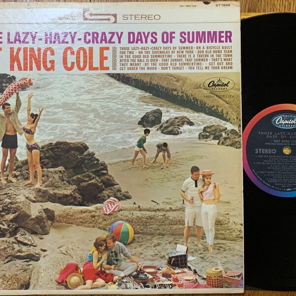 Vintage Vinyl - Nat King Cole, Those Lazy-Hazy-Crazy Days of Summer, Capitol Stereo, Ralph Carmichael