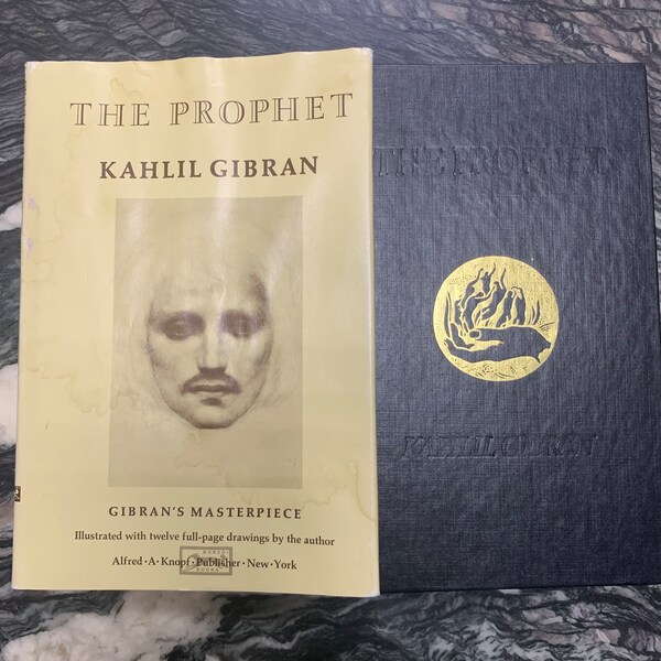 Vintage Book - The Prophet, by Kahlil Gibran, Alfred Knopf, Hardcover, with Dust Jacket