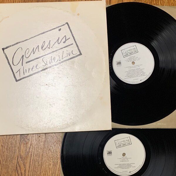 Vintage Rock LP -  Genesis, Three Sides live, 2LPs Gatefold Cover, Atlantic, SD2 -2000