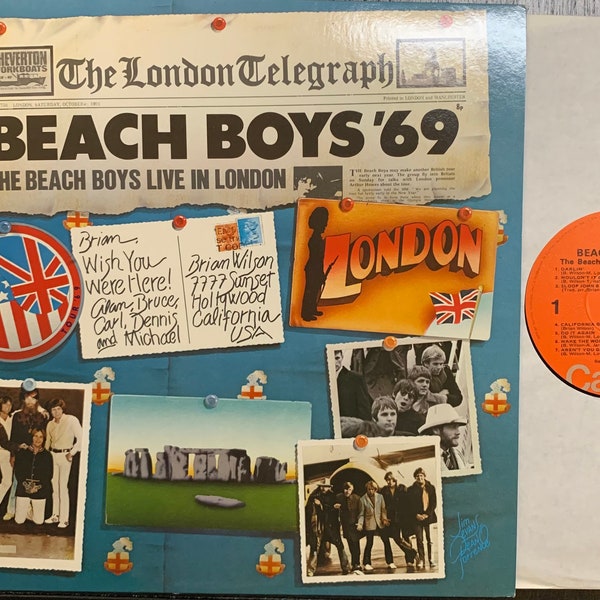 Vintage Vinyl - Beach Boys, Beach Boys ‘69, Live in London, Capitol Stereo ST-11584, Brian Wilson