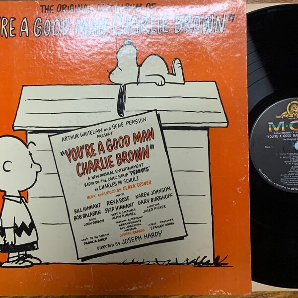 Vintage Vinyl - Original Cast Album, You're a Good Man, Charlie Brown, Charles Schulz, Original MGM, 1950