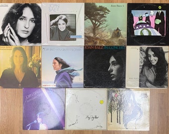Vintage Vinyl - Lot of 11, Joan Baez, Honest Lullaby, In Concert, Blessed Are, Diamonds & Rust, From Every Stage, AnyDay Now, Baptism