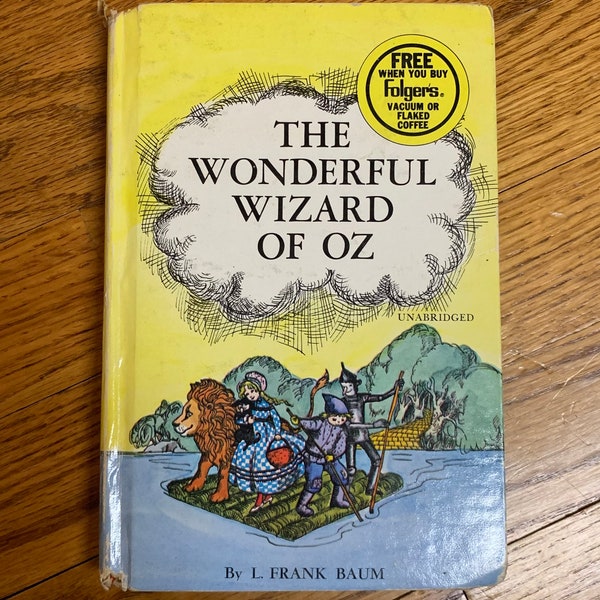 Vintage Book - the Wonderful Wizard of Oz, Frank Baum, Illustrated by Erika Markling, Hardcover, 1970, Whitman Book