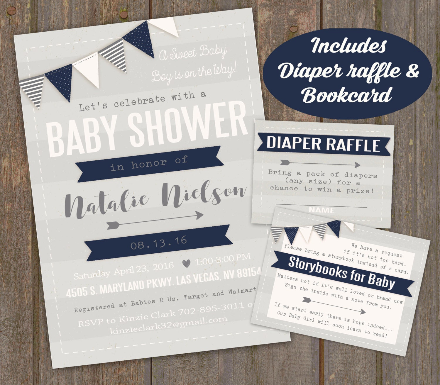 Baby Shower Banner Invitation Etsy