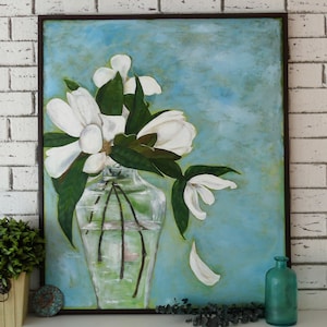 Magnolienblüten (Große Blumenmalerei)