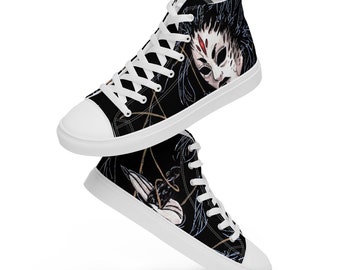 Champion of the Raven Queen Women’s high top canvas shoes
