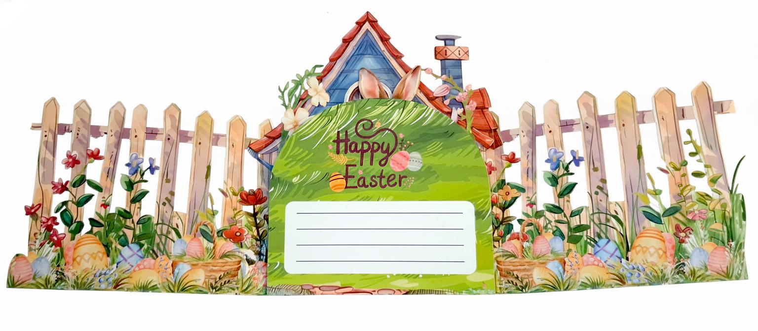 3D Easter Bunny Pop up Card, Handmade Greeting Card (delivery Duty Paid ...