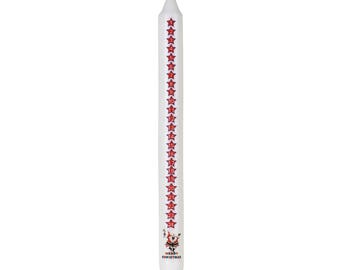 Advent Candle - Christmas Santa jumping for joy all gifts delivered