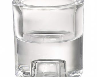 Recycled Glass Reversible Candle Holder: Taper & Tea Light Candles  (Delivery Duty Paid to the USA)