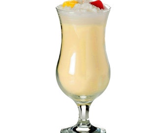 Handmade Pina colada scented cocktail candle, plant based waxes (Delivery Duty Paid to the USA)